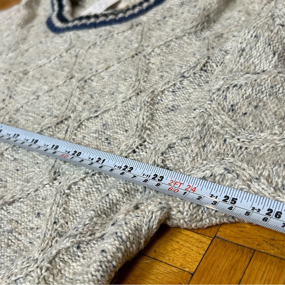 Northern Reflections Diamond Embroidered Grey Blue Large Men’s Sweater - Picture 4 of 5